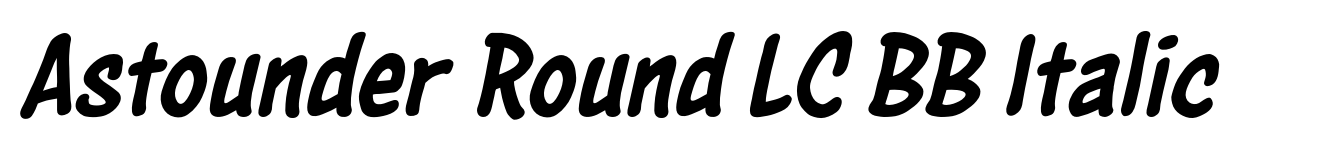 Astounder Round LC BB Italic